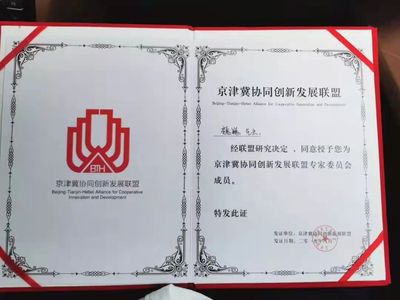 中创集团董事长被聘为京津冀协同创新发展联盟专家